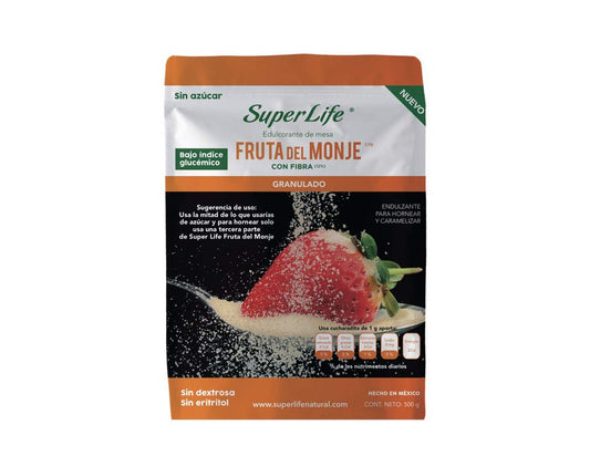 Super Life - Fruta Del Monje 600 g Endulcorante De Mesa