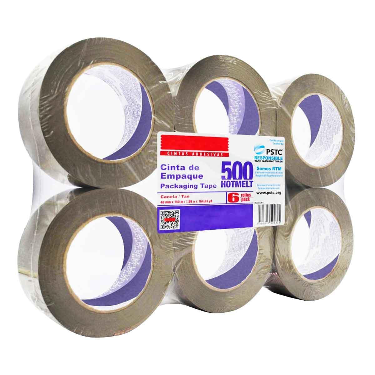 NAVITEK - Cinta Empaque Canela Navitek Hotmelt 500 48mm x 150m 6 Piezas