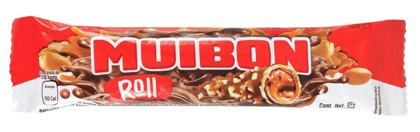 Nutresa - Muibon Roll Chocolate Paquete 46 Piezas de 22g c/u