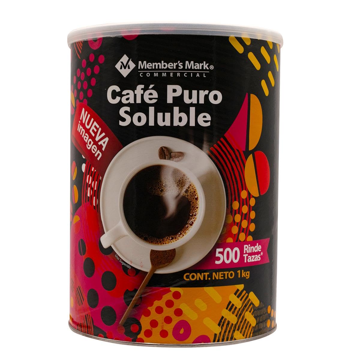 MEMBER´S MARK Members Mark - Café Puro Soluble 1kg, Member's Mark, rinde 500 tazas (Presentación puede variar)