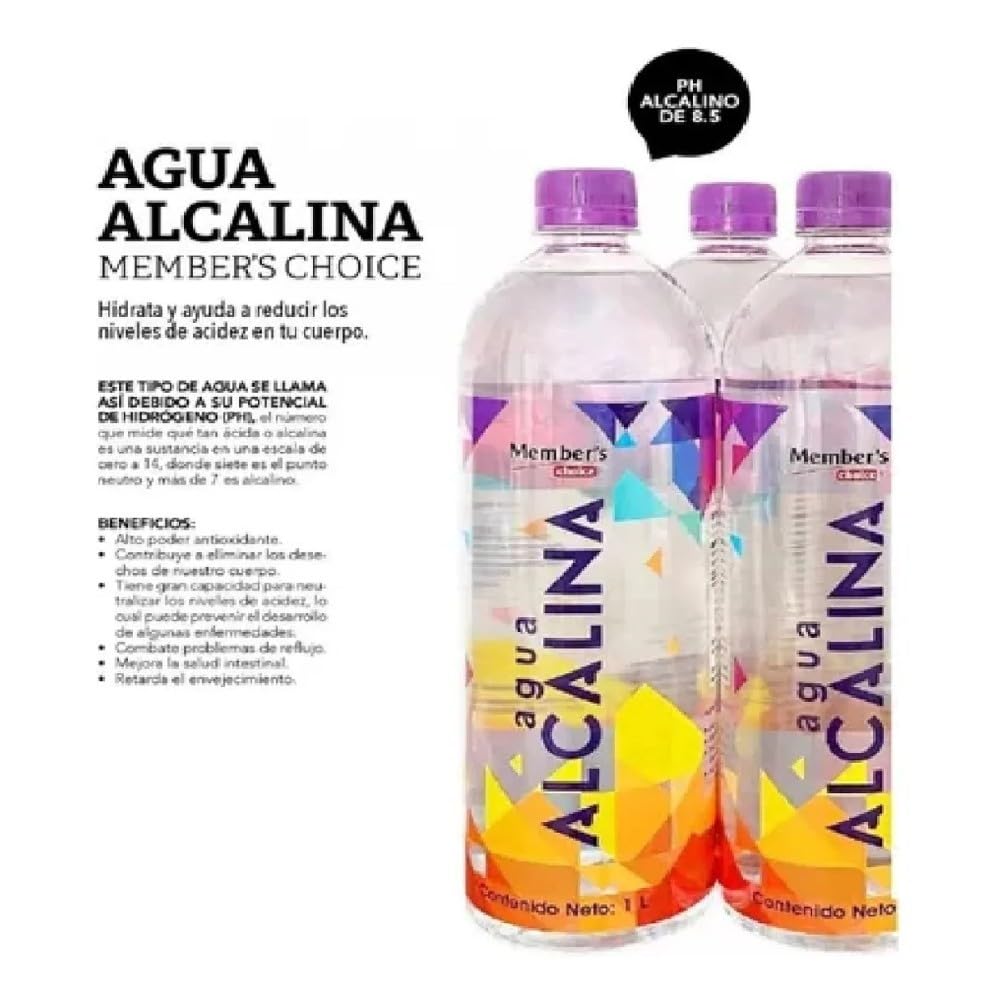 Members Choice - Members Choice - Paquete 12 botellas/1L Agua Alcalina
