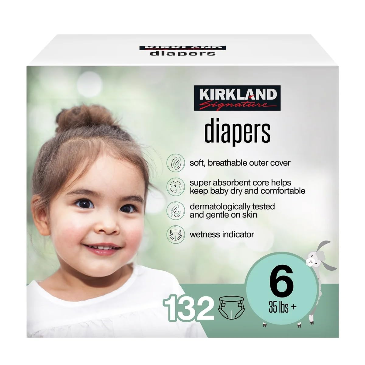 KIRKLAND SIGNATURE - Kirkland Signature Pañales, Talla 6 (132 unidades)