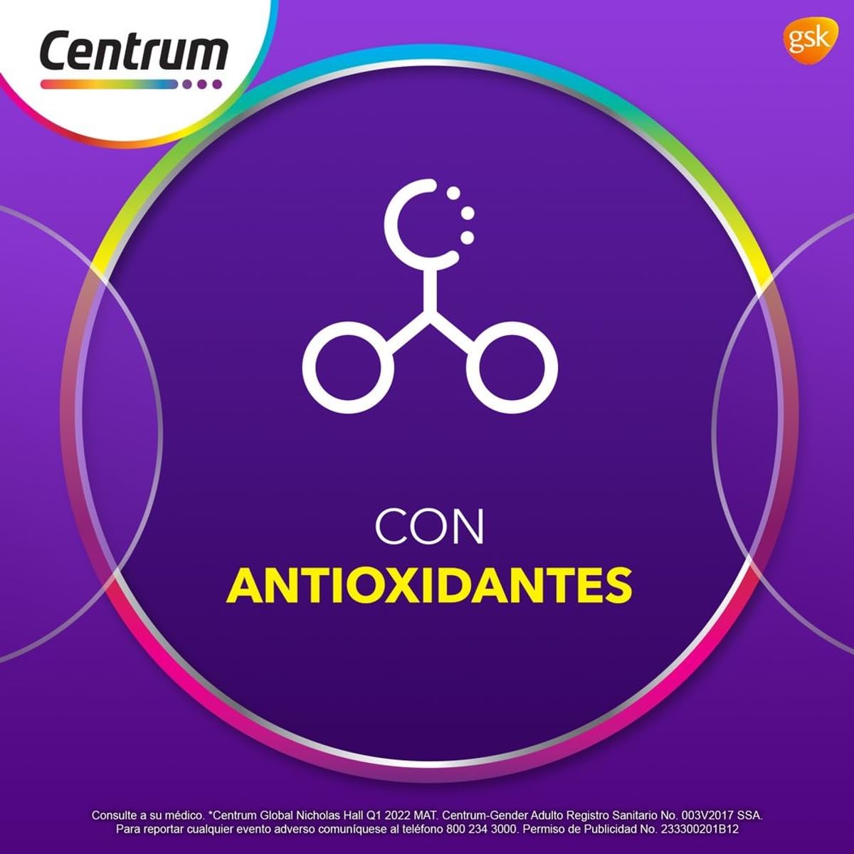 Centrum Gender Adulto Mujer Multivitaminico, Con Magnesio, Vitamina C y Vitamina E, 60 Tabletas