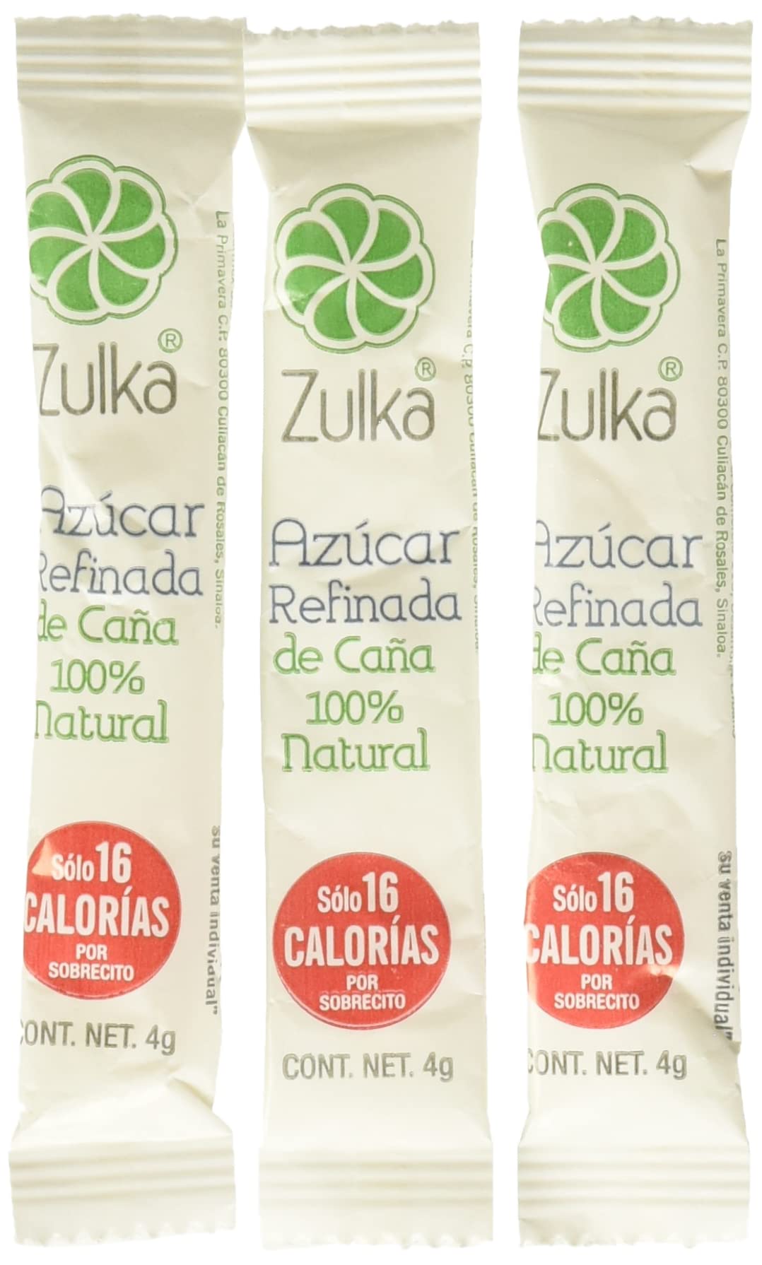 Zulka, Zulka azúcar refinada Stick 4 Gr caja/1000 piezas