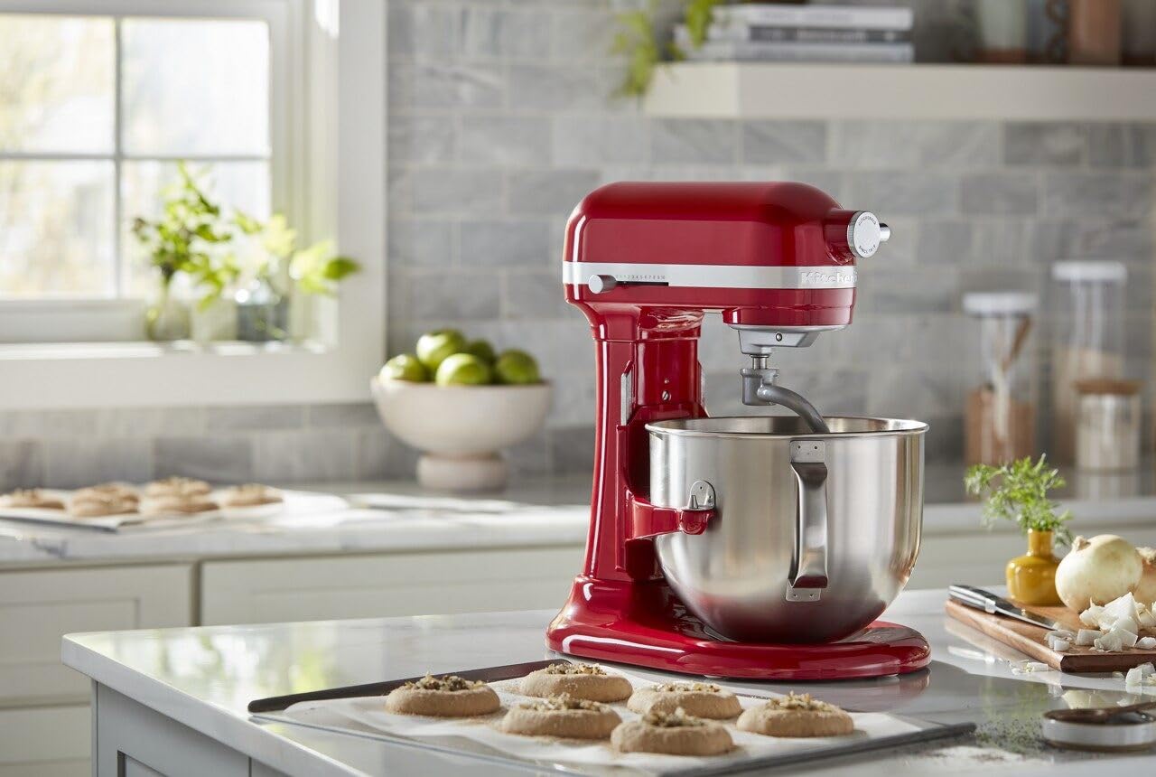 KitchenAid KSM70SKXXER Batidora de 7 cuartos Tazón Elevable, color Empire Red