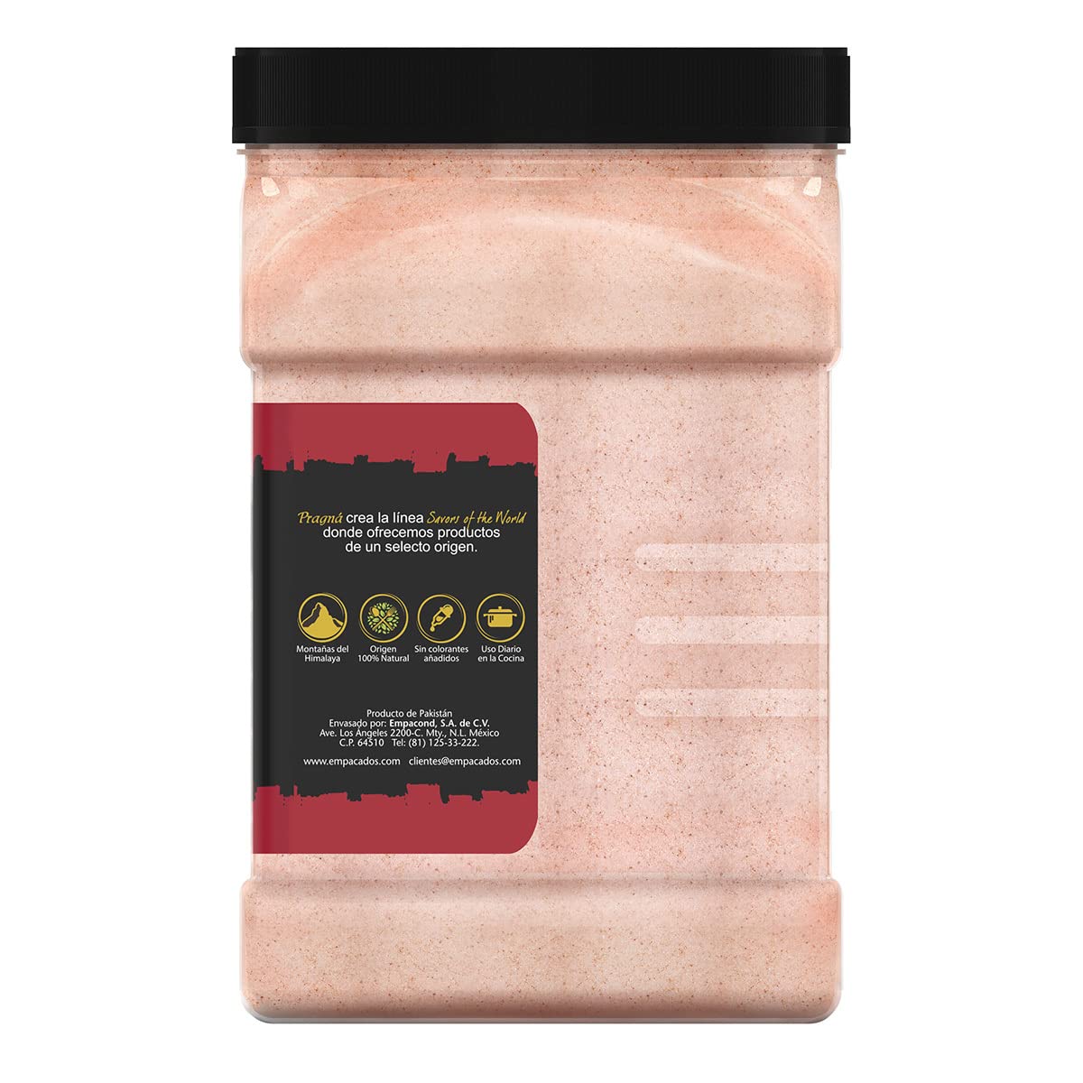 Pragná - Pragná Sal del Himalaya, Cristales puros 100% Naturales. Bote con 1,900 gramos