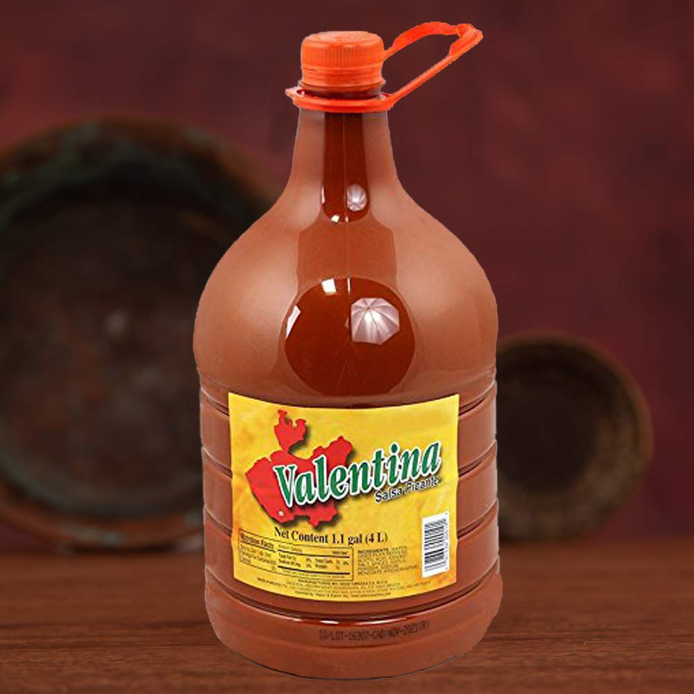 Valentina - Valentina Salsa Picante Mexicana Picante Salsa, Condimentos - 4 Litros (1.1 Galones)
