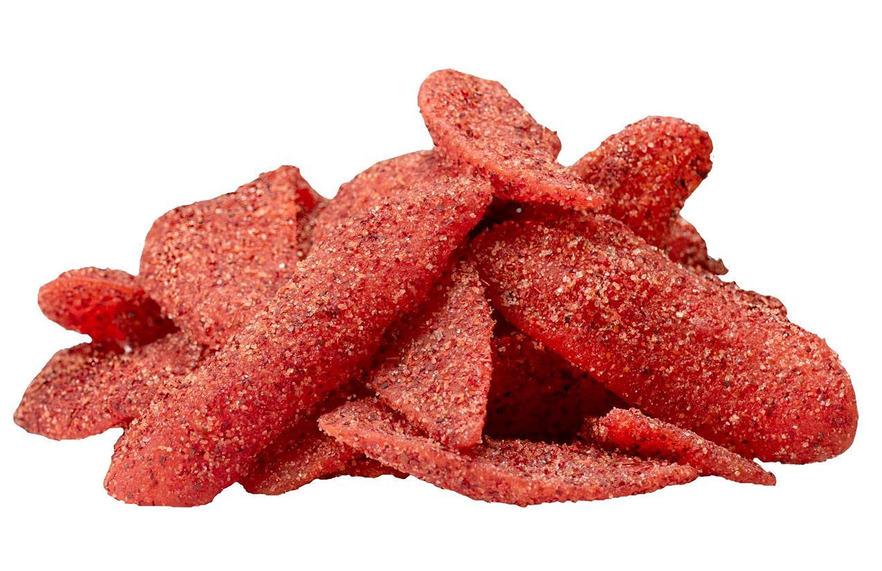 Balmoro Mango Enchilado, 640 g, botana, dulce y salado, Perfecto para fiestas,eventos y snack. Mango Deshidratado con chile. Azucar, mezclas dee chile y sal.