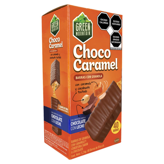 Barra Choco caramel 40 pzas Green Mountain