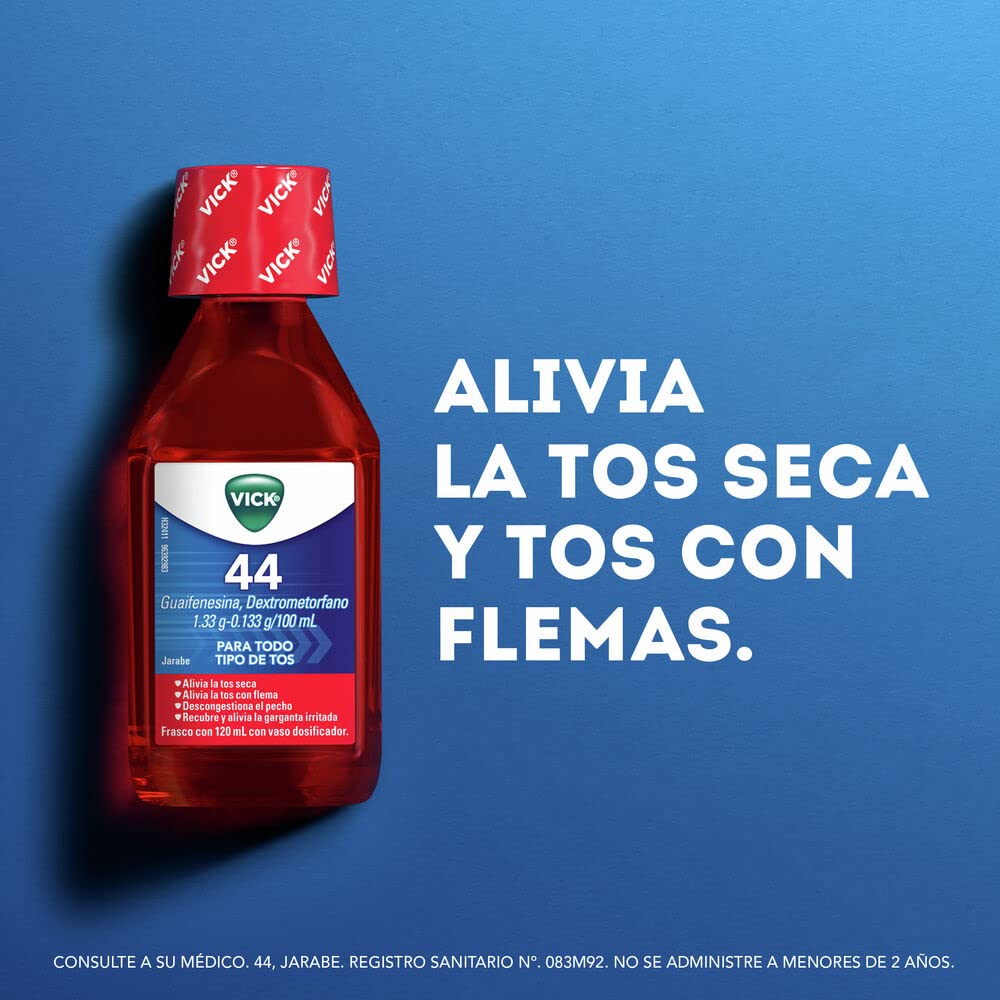 Vicks Jarabe para la tos Vick 44 Exp Infantil expectorante sabor Cereza 240 ml