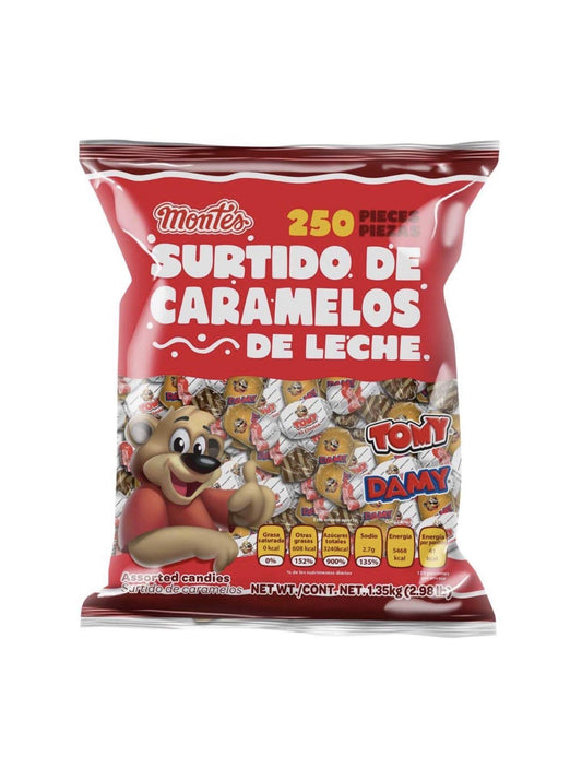 “Genérico” - CARAMELO MACIZO MONTES SURTIDO BOLSA DE 1.3 KILOGRAMOS SNACK BOTANA BOCADILLO FIESTA NEGOCIO DULCES