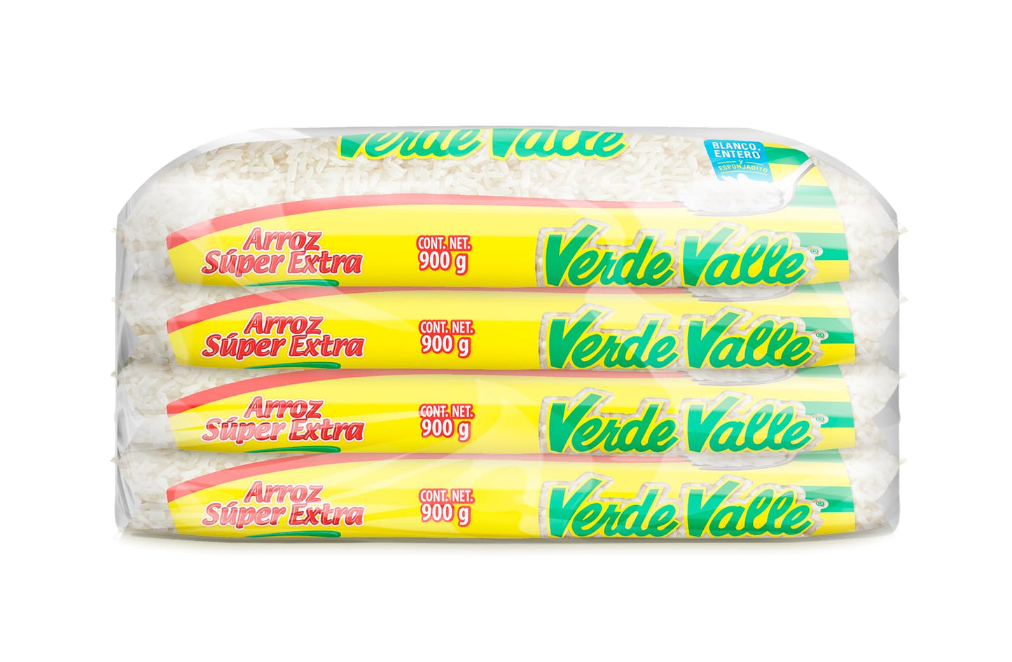 Verde Valle 4 Pack Arroz Súper Extra - 900 g