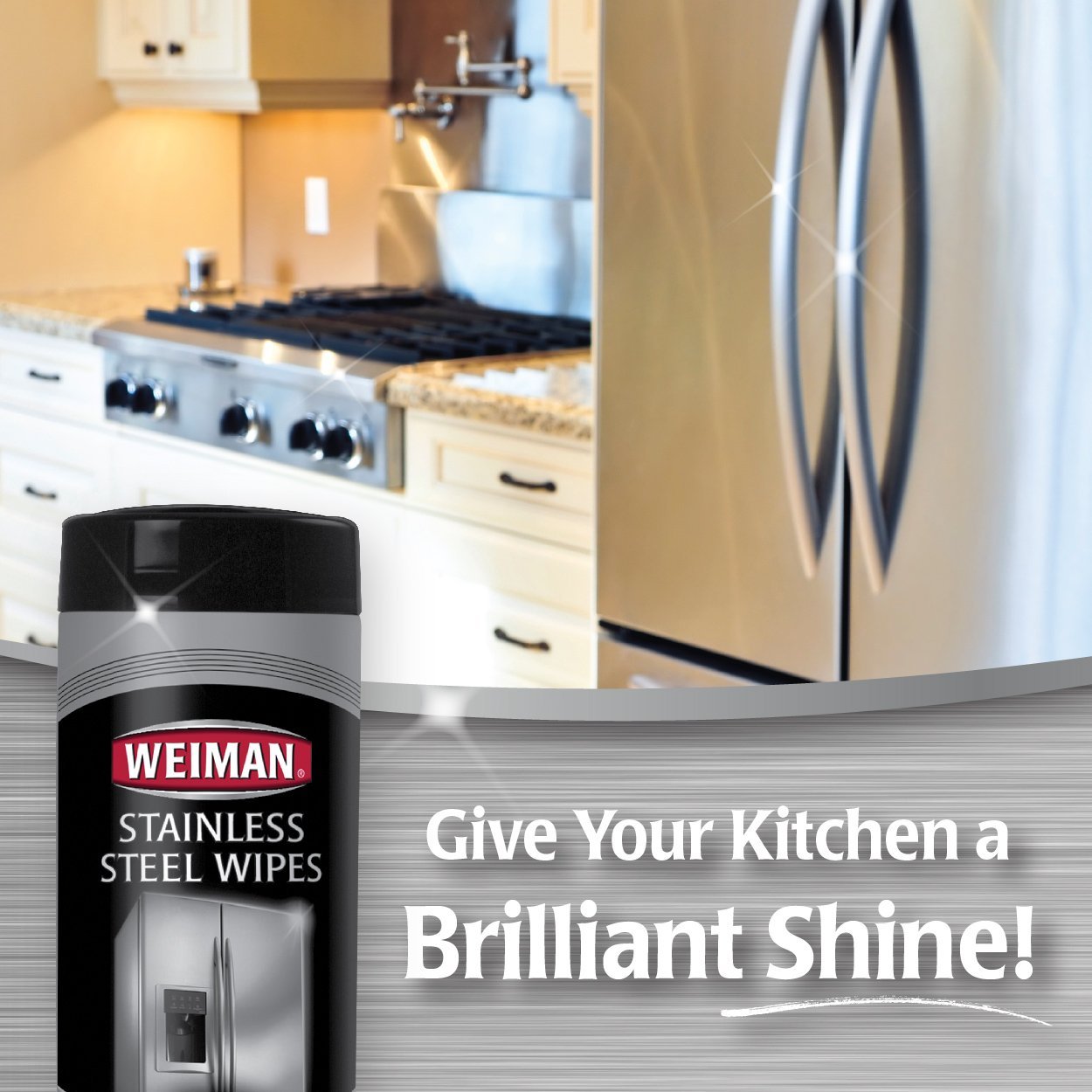 Toallitas Weiman de acero inoxidable, 30 unidades (paquete de 4)