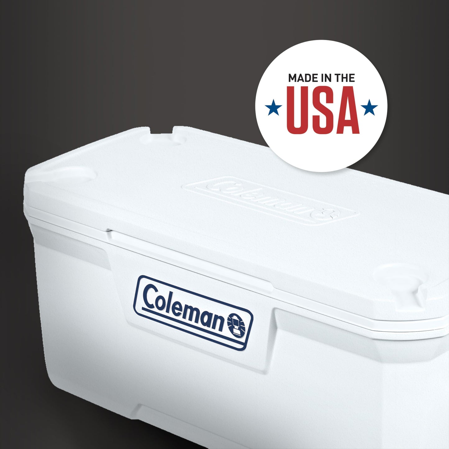 Coleman Marine Cooler with Fully Insulated UV Guard Lid & Body, Keeps Ice for 3+ Days, Great for Boating & Fishing, 52qt/100qt Wheeled/120qt Options