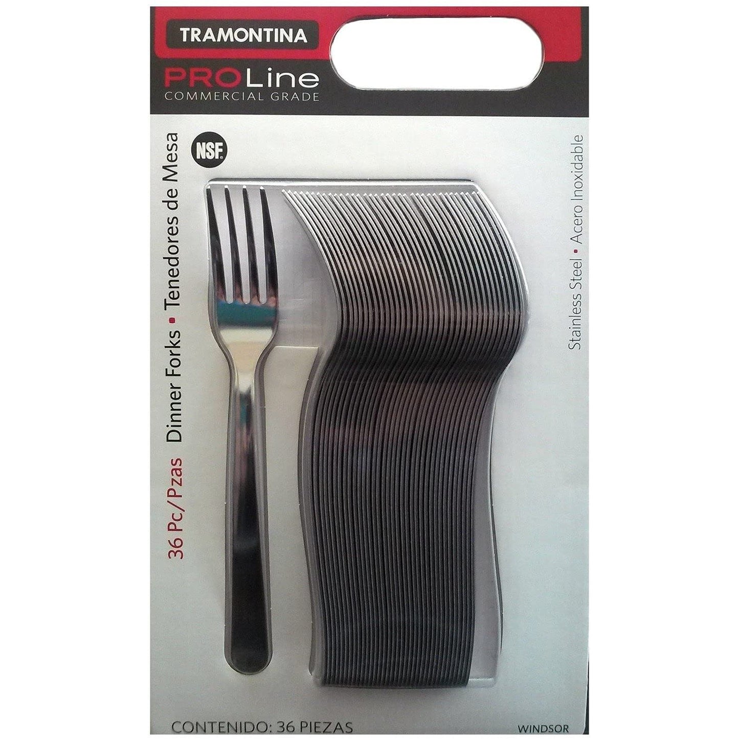 Tramontina - Tramontina Pro Line 36 horquillas cena acero inoxidable de grado comercial