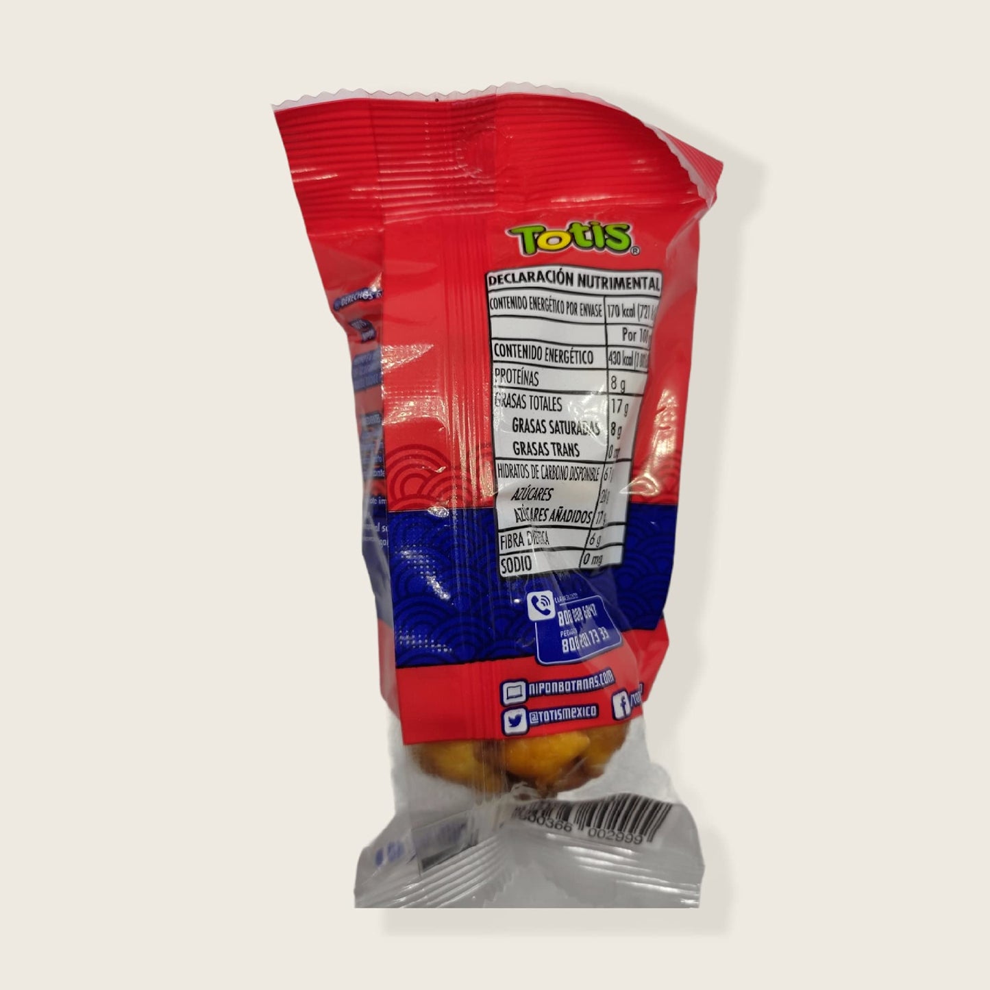 NIPON 25 Paquetes de Muéganos 40g c/u, Deliciosas Frituras Mexicanas de Harina de Trigo Cubierta de Caramelo