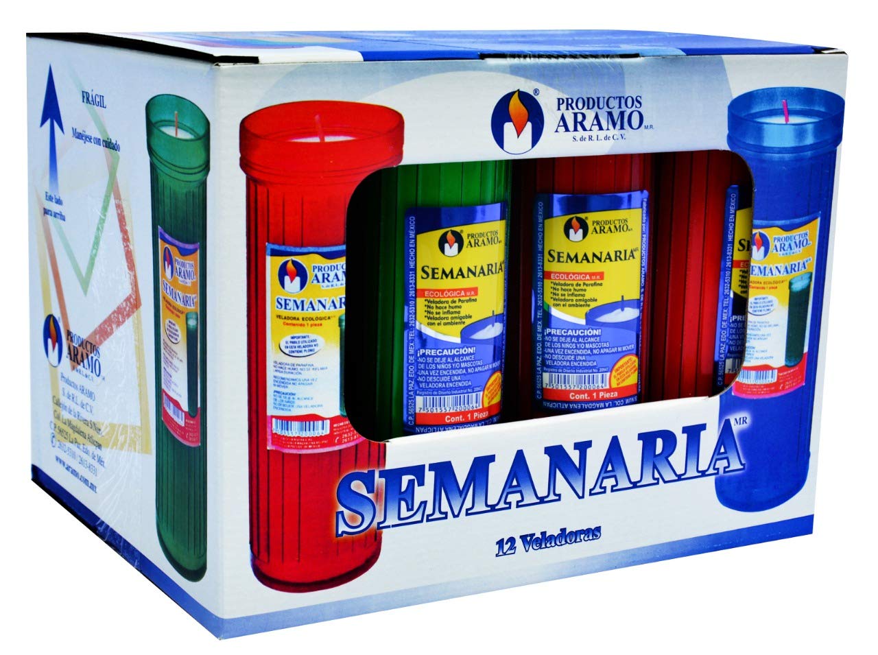 ARAMO | Caja Semanaria | Línea Ecológica | 12 piezas con 340 gr c/u