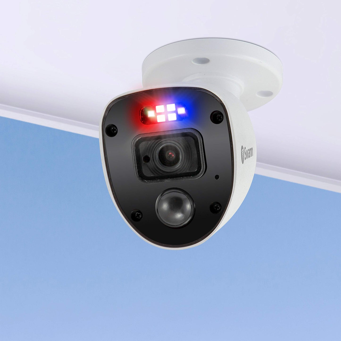 Swann Home DVR Sistema de cámara de seguridad con disco duro de 1 TB, 6 cámaras de 8 canales, video Full HD de 1080p, CCTV con cable para interiores y exteriores, visión nocturna a color, detección de