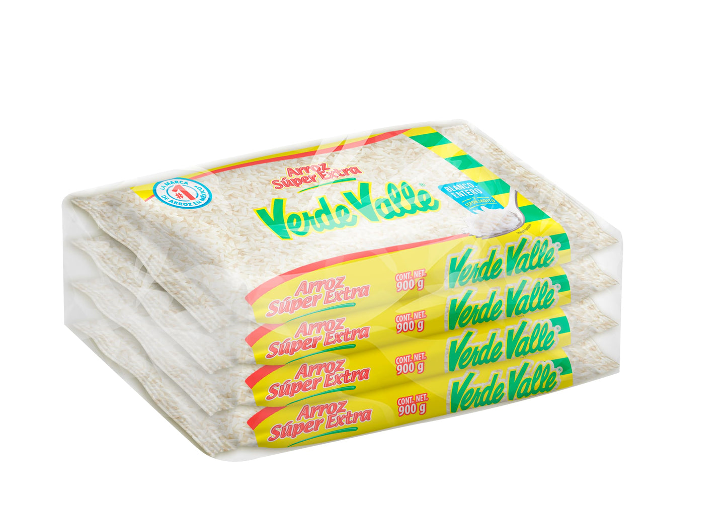 Verde Valle 4 Pack Arroz Súper Extra - 900 g