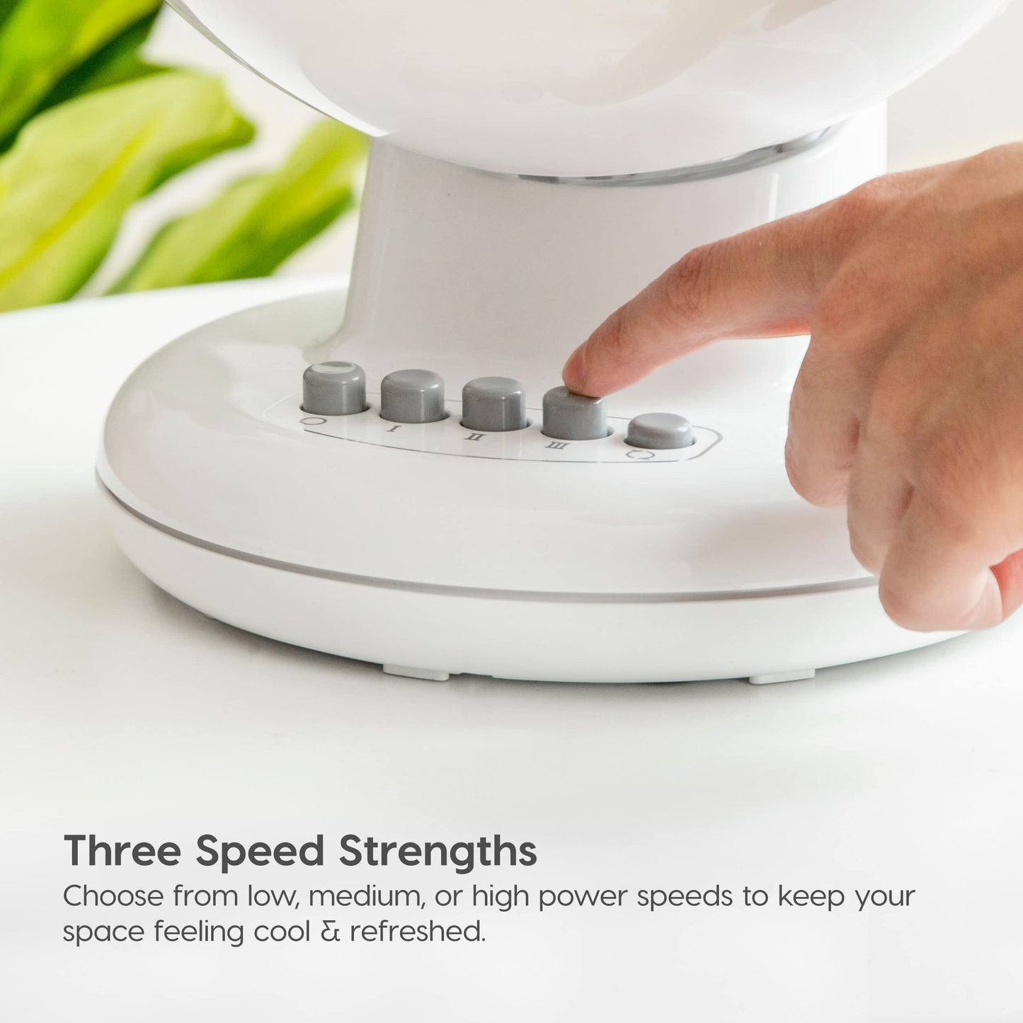 Woozoo HD18U Whole Room Oscillating Circulating Fan, White