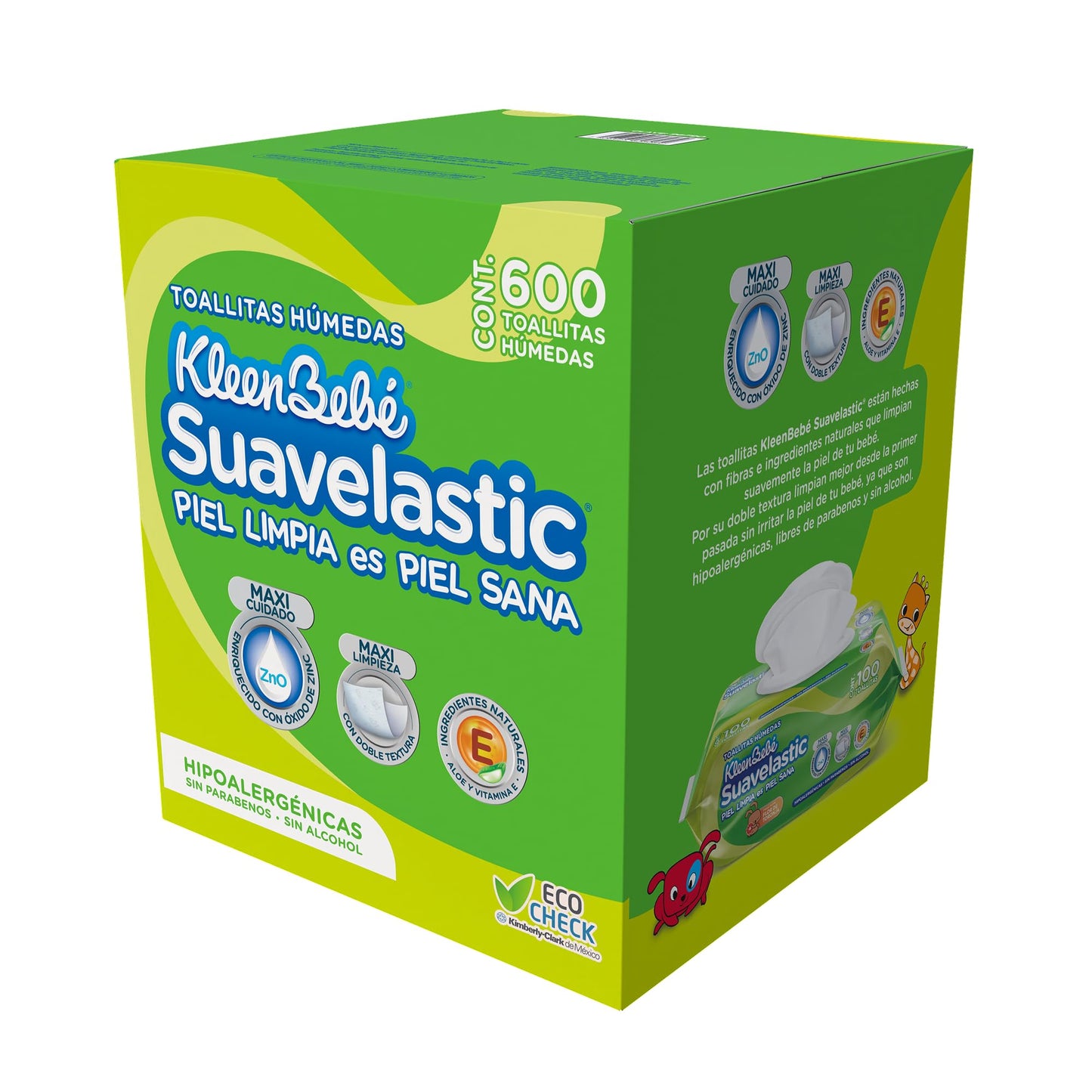 Kleenbebe - Toallitas Húmedas KleenBebé Suavelastic Max 600 pzas