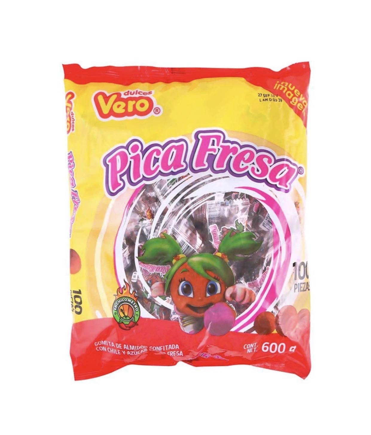 “Genérico” - GOMITAS CONFITADAS PICAFRESA DULCES VERO PAQUETE 2 BOLSAS CON 100 PIEZAS CADA UNA FIESTAS REUNIONES NEGOCIO SNACK BOTANA BOCADILLO