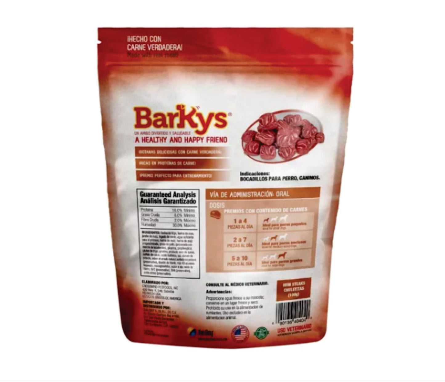 BARKYS Mini Steaks Chuletitas 800gr Value Pack