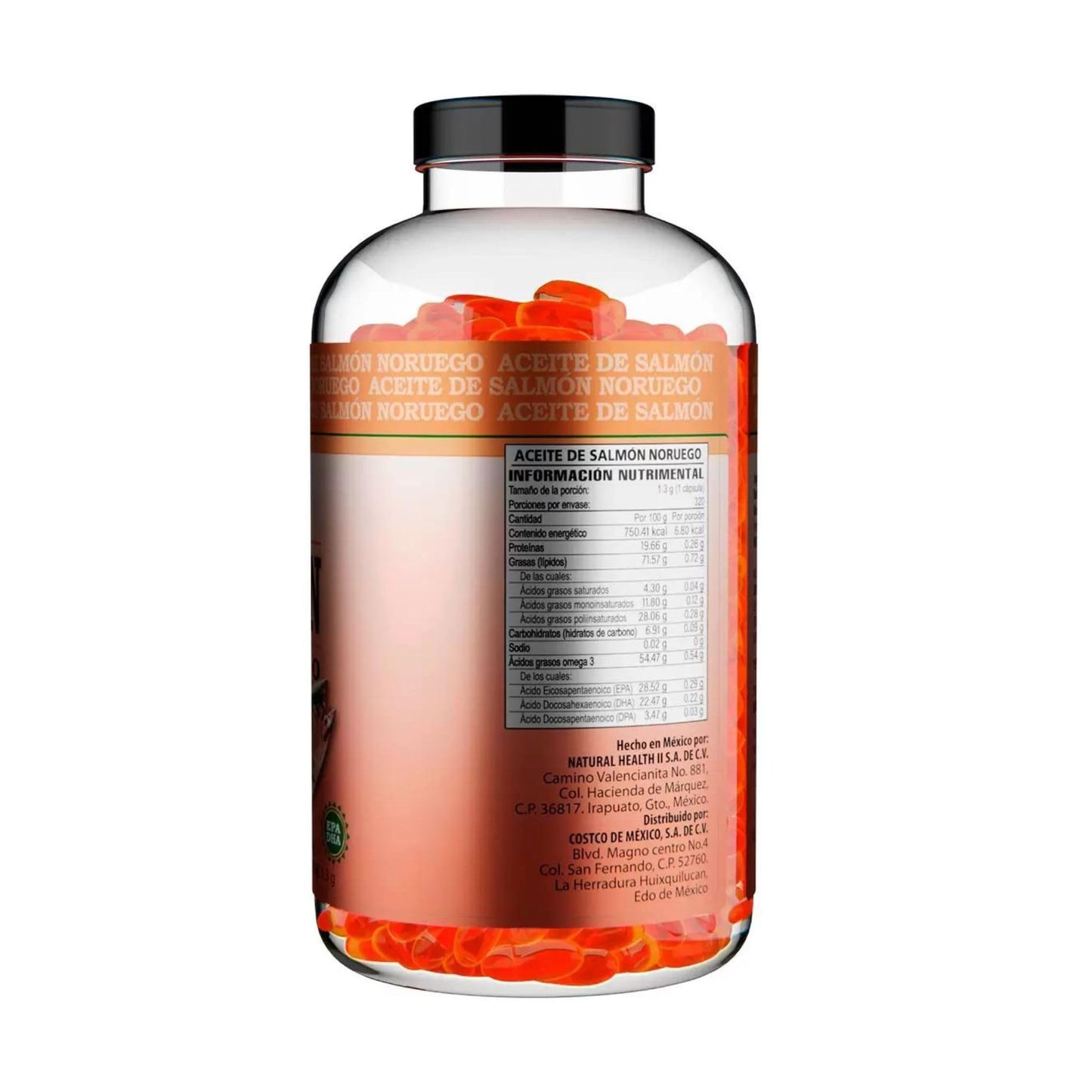 Aceite De Salmon Noruego Omega 3 All Nature 320 Cápsulas Varios artistas