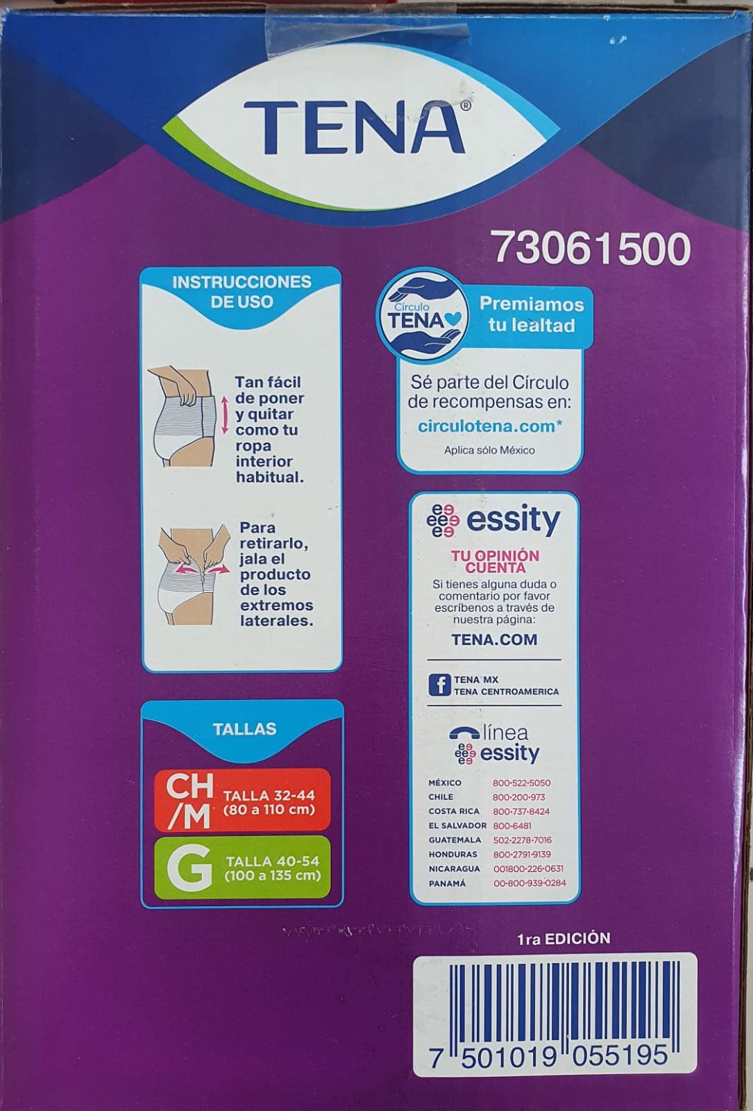 Tena Ropa Interior Desechable Tena Pants Nocturno Talla G 22 pzas (G)