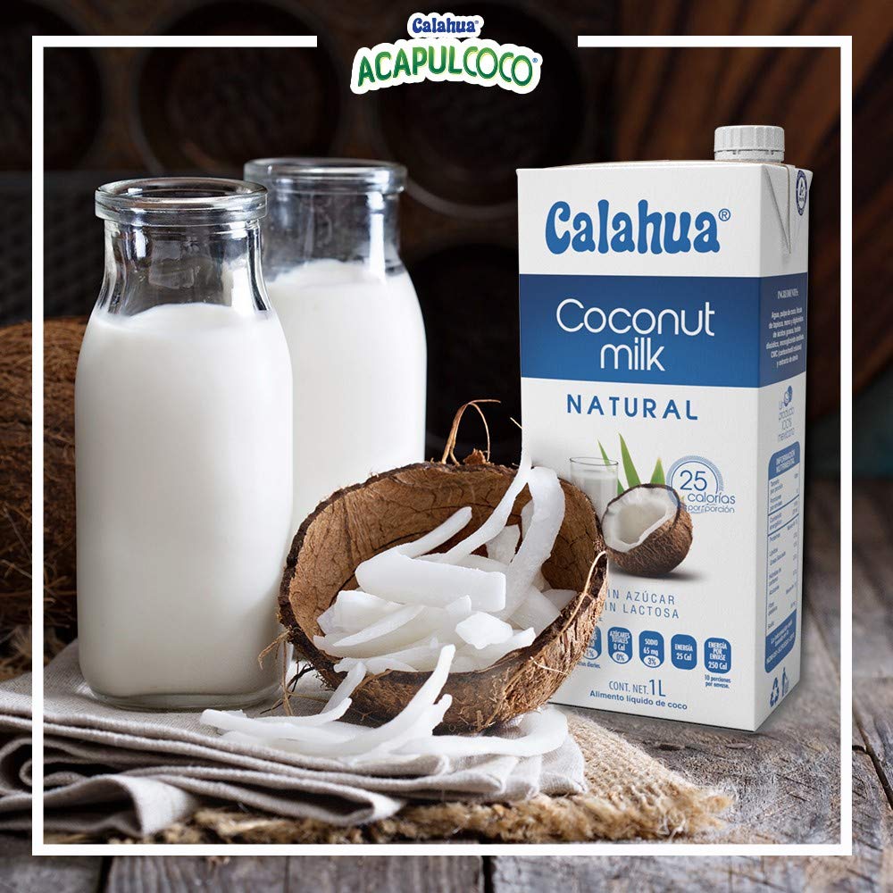 Calahua - Calahua Leche, Sabor Natural, 6 X 1000 ml