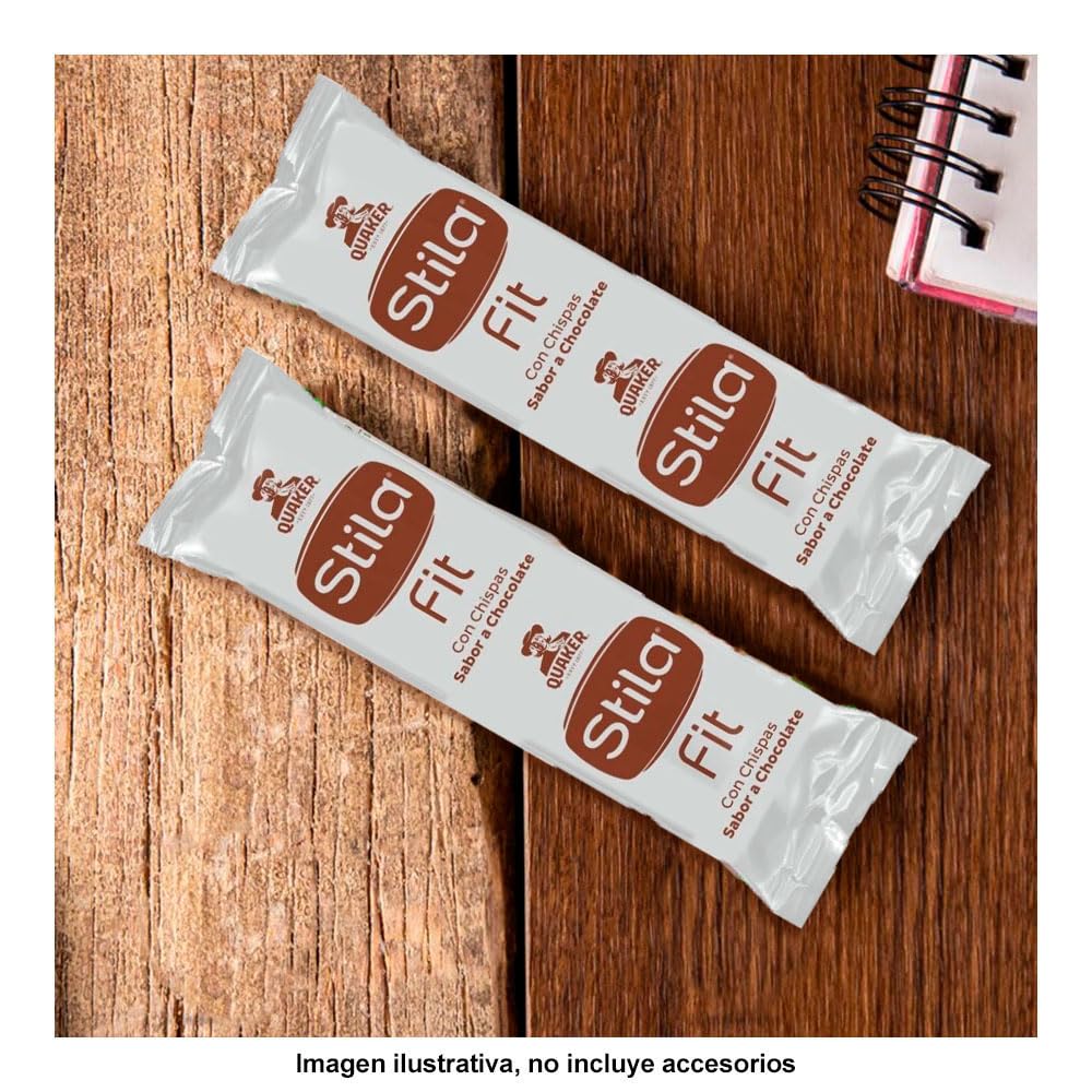 Stila Fit Quaker, Barras de Avena Sabor a Chocolate, caja con 6 unidades, 138g