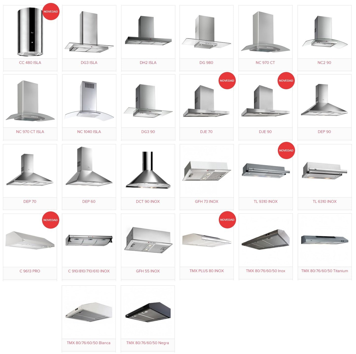 CAMPANA TEKA DEP 90 INOX 40472150 91203