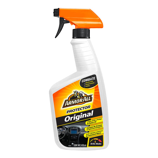 Armor All - Protector en Spray Original - Brillo Interior y Exterior para Vinil, Caucho y Plástico - 828 ml