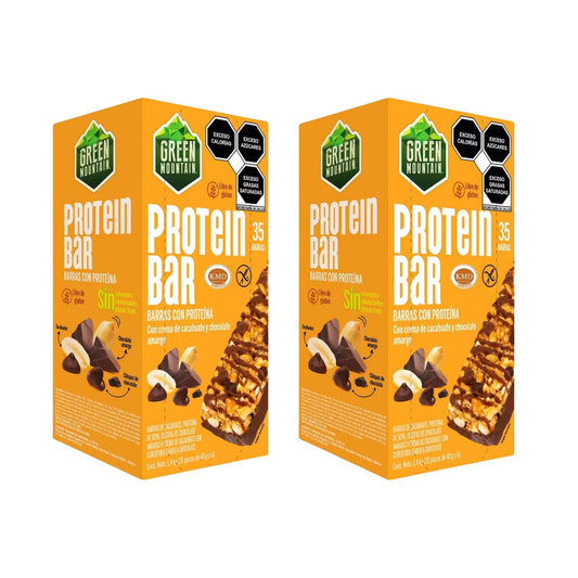 2 Pack Barras De Proteína Green Mountain 70 Pz 2.8 kg