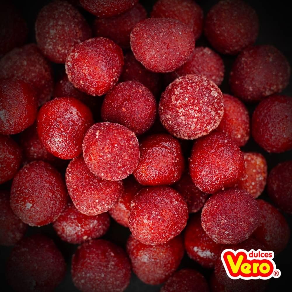 Vero - Vero PicaFresa Gomita con Chile y Azucar, Gigante, Fresa - 65 piezas, 780 g