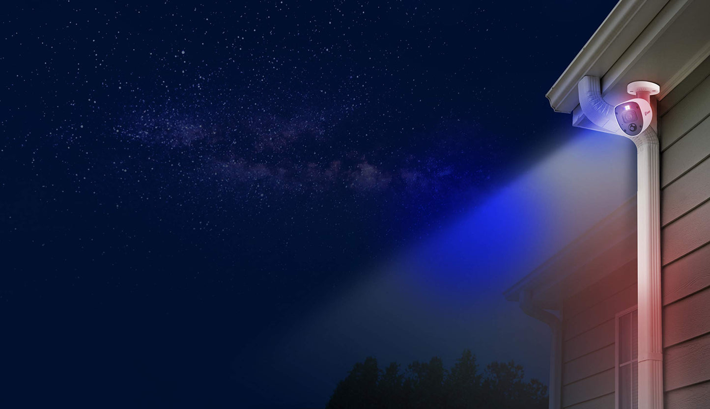 Swann Home DVR Sistema de cámara de seguridad con disco duro de 1 TB, 6 cámaras de 8 canales, video Full HD de 1080p, CCTV con cable para interiores y exteriores, visión nocturna a color, detección de