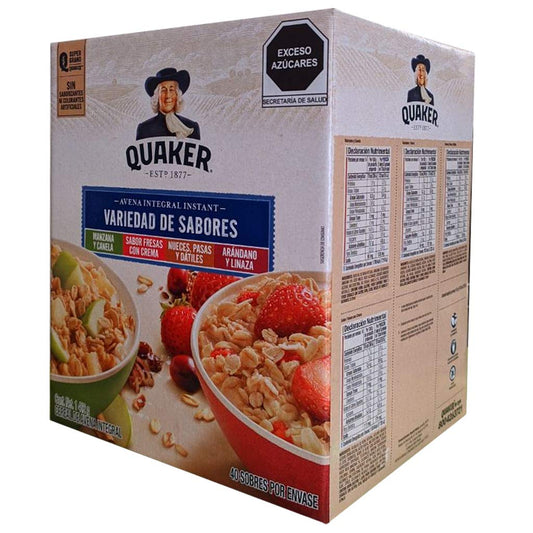 Quaker - Quaker Avena Instantanea Diferentes Sabores 40 Sobres