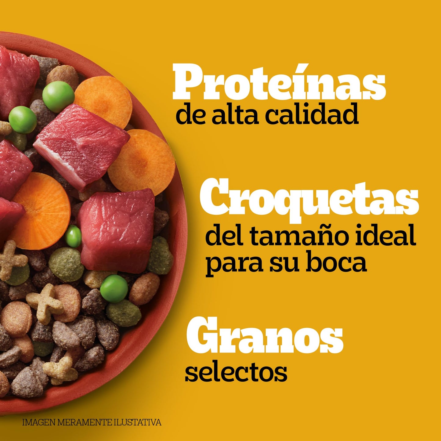 Pedigree - Croquetas para Perro 10 kg, on Res y Vegetales, Razas Pequeñas y Minis, con Proteína, Fibra y Antioxidantes