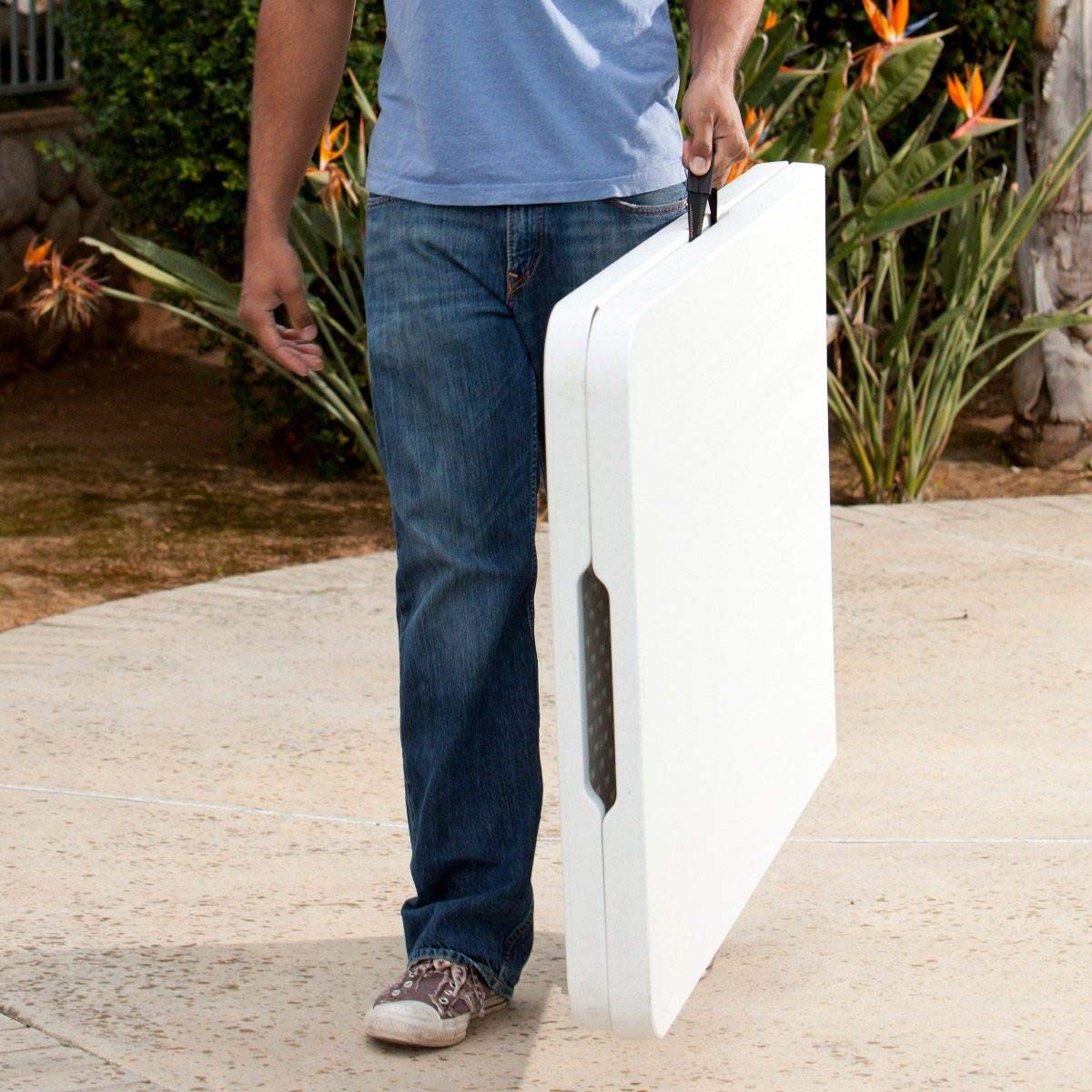 Lifetime - Mesa Rectangular Tipo Portafolio 1.83 m Blanca 80167 Lifetime