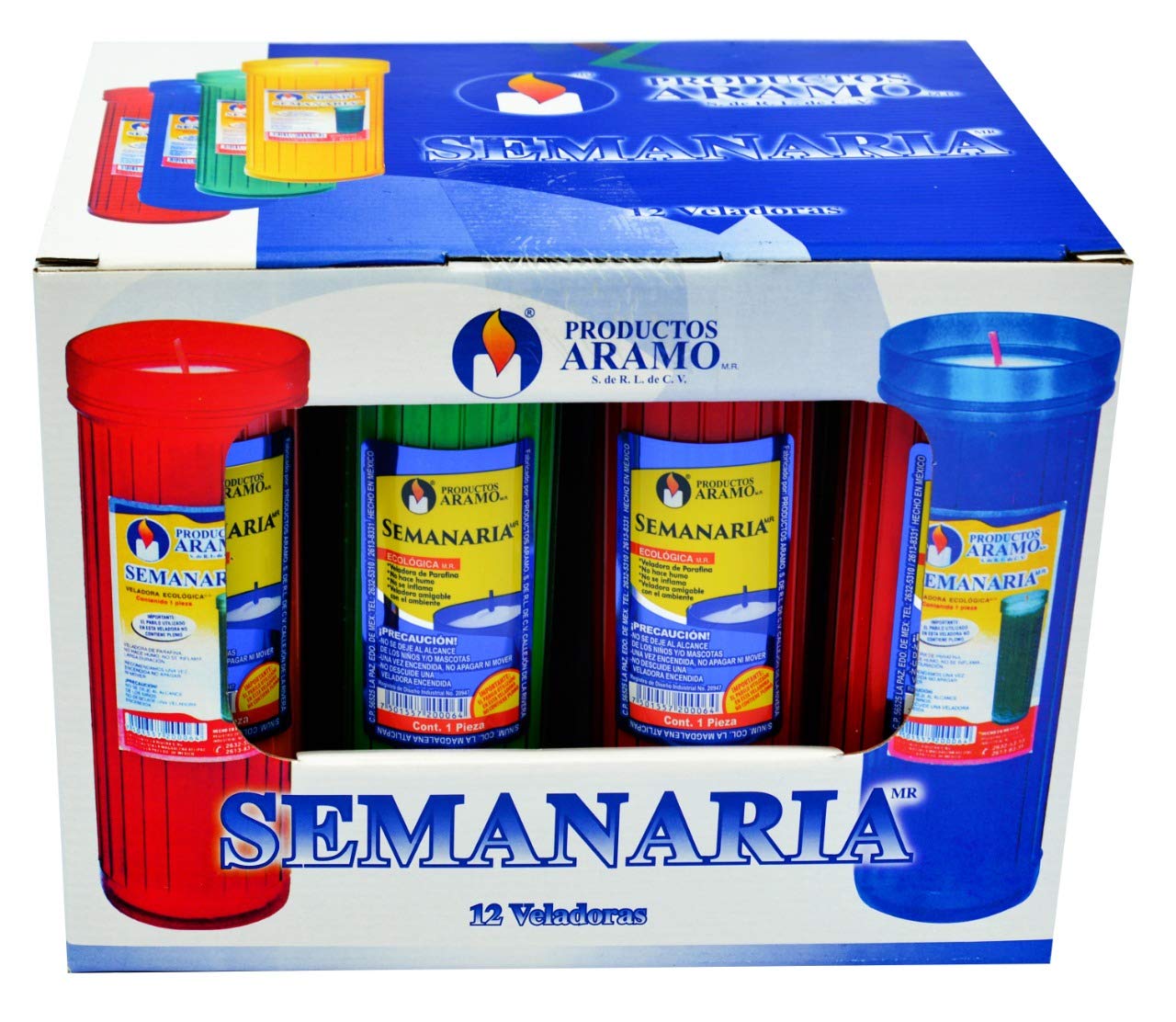 ARAMO | Caja Semanaria | Línea Ecológica | 12 piezas con 340 gr c/u