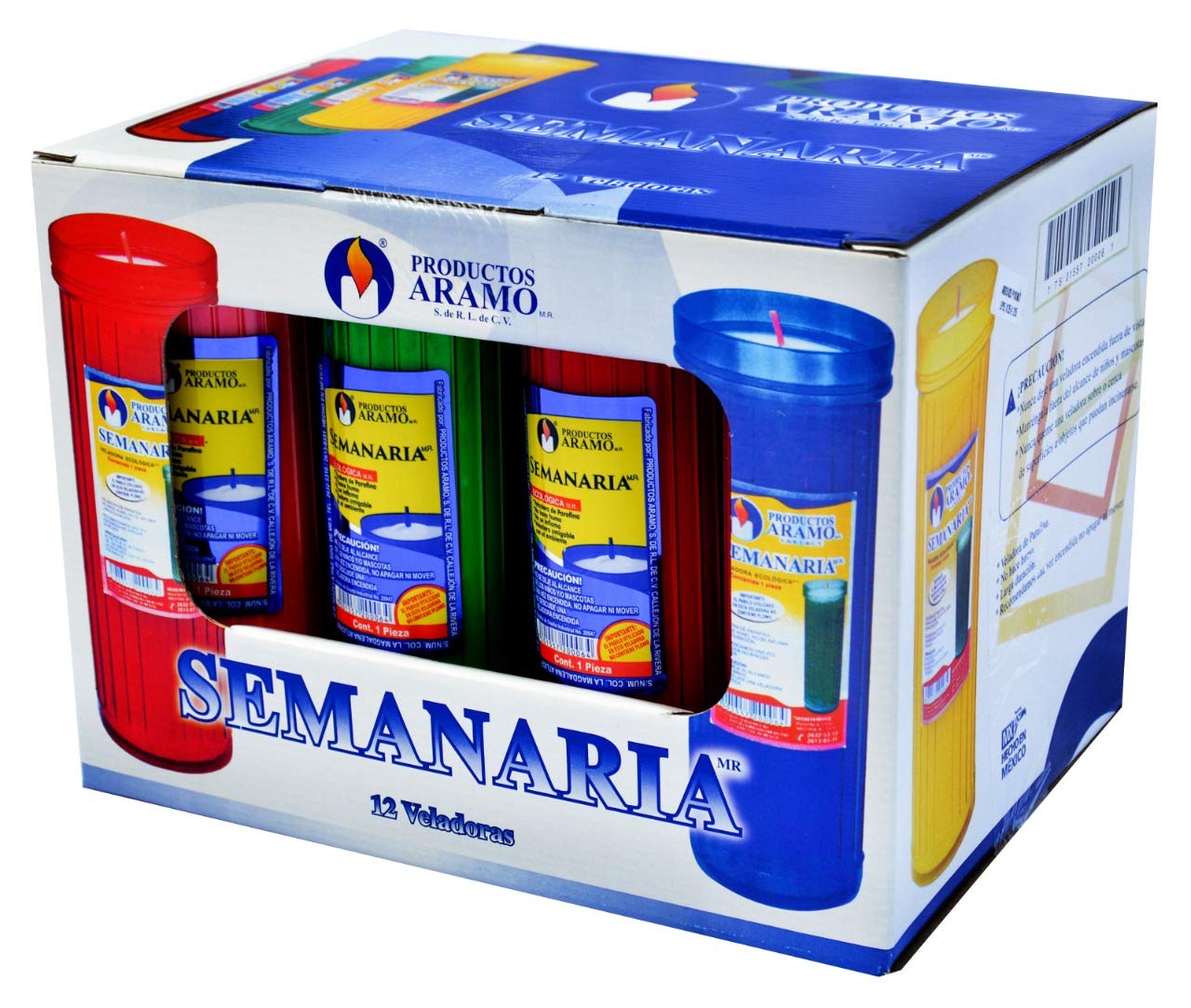 ARAMO | Caja Semanaria | Línea Ecológica | 12 piezas con 340 gr c/u