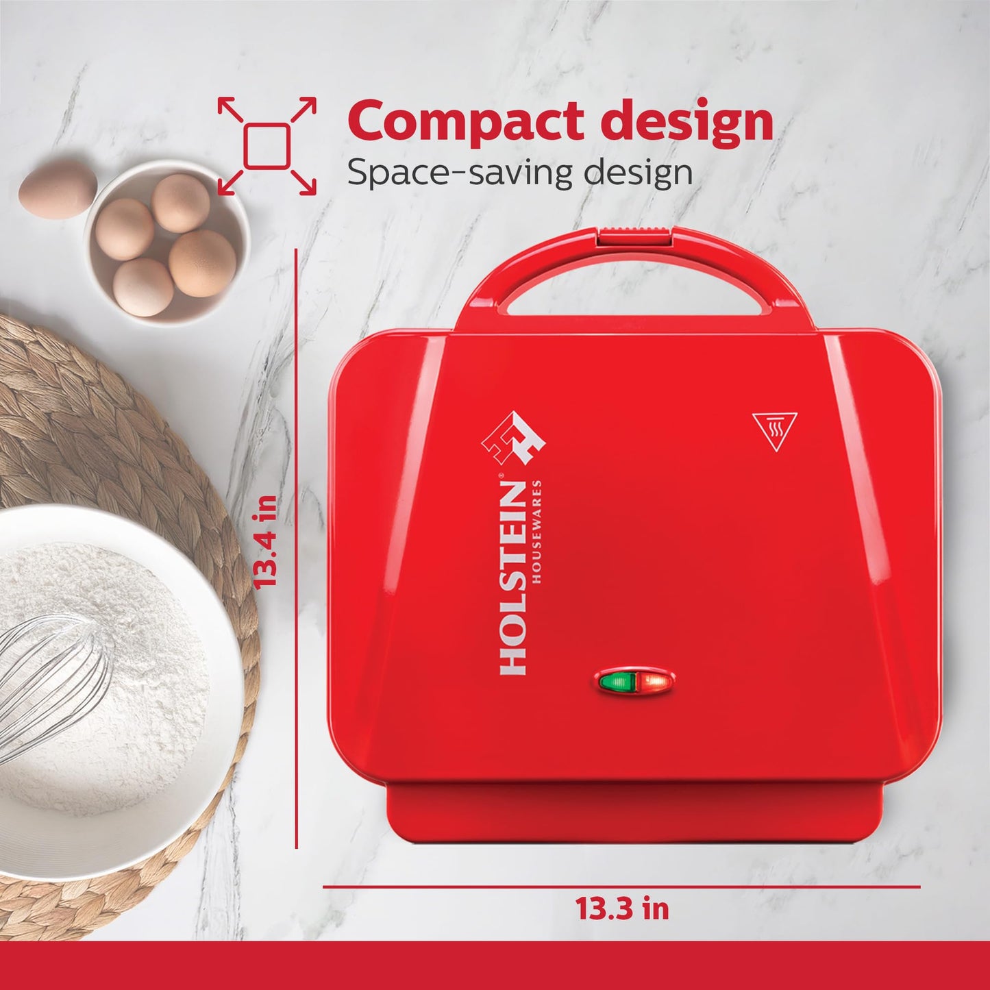Holstein Housewares Cake Pop Maker, color rojo, hace 35 tartas, revestimiento antiadherente, perfecto para cumpleaños y fiestas de día festivo