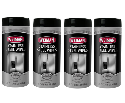 Toallitas Weiman de acero inoxidable, 30 unidades (paquete de 4)