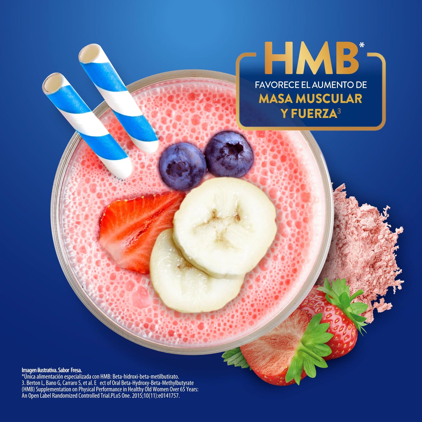 Ensure Advance - en Polvo 400g, Sabor Fresa, Fuente de Proteínas y Nutrición Completa para Adultos, Clínicamente Probado