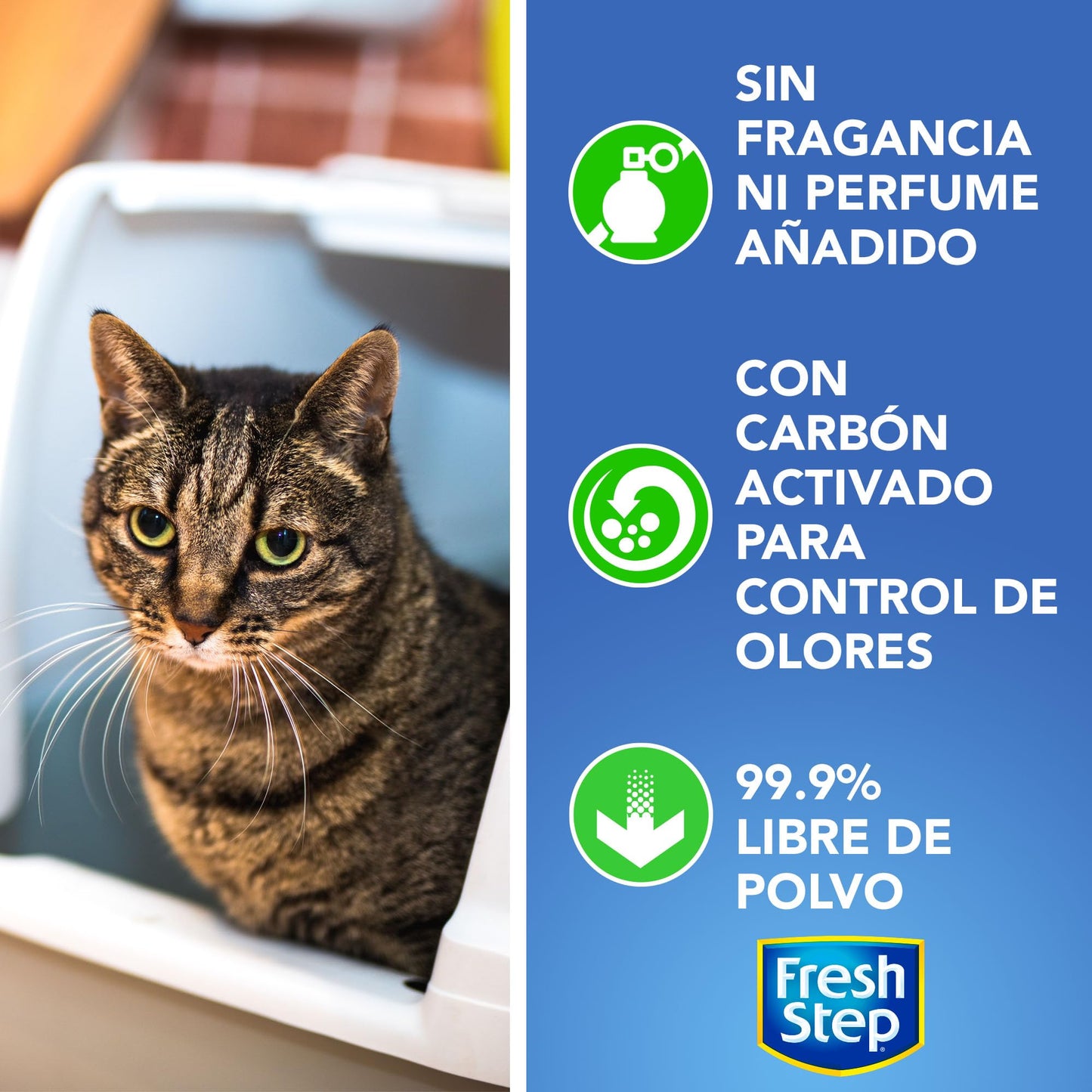 Fresh Step Extreme Scented Litter on el Poder de Febreze. Arena aglutinante para Gatos, Aroma Mountain Spring, 42 Libras (19 kg)