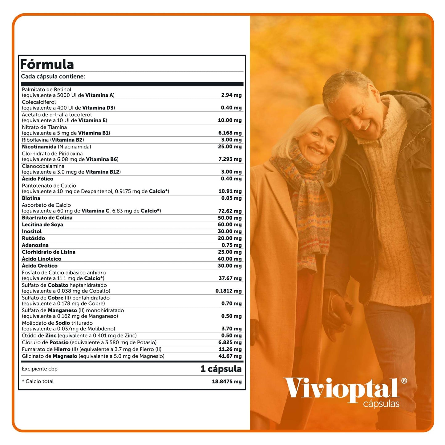 Vivioptal Multivitaminico, Caja con 60 Cápsulas
