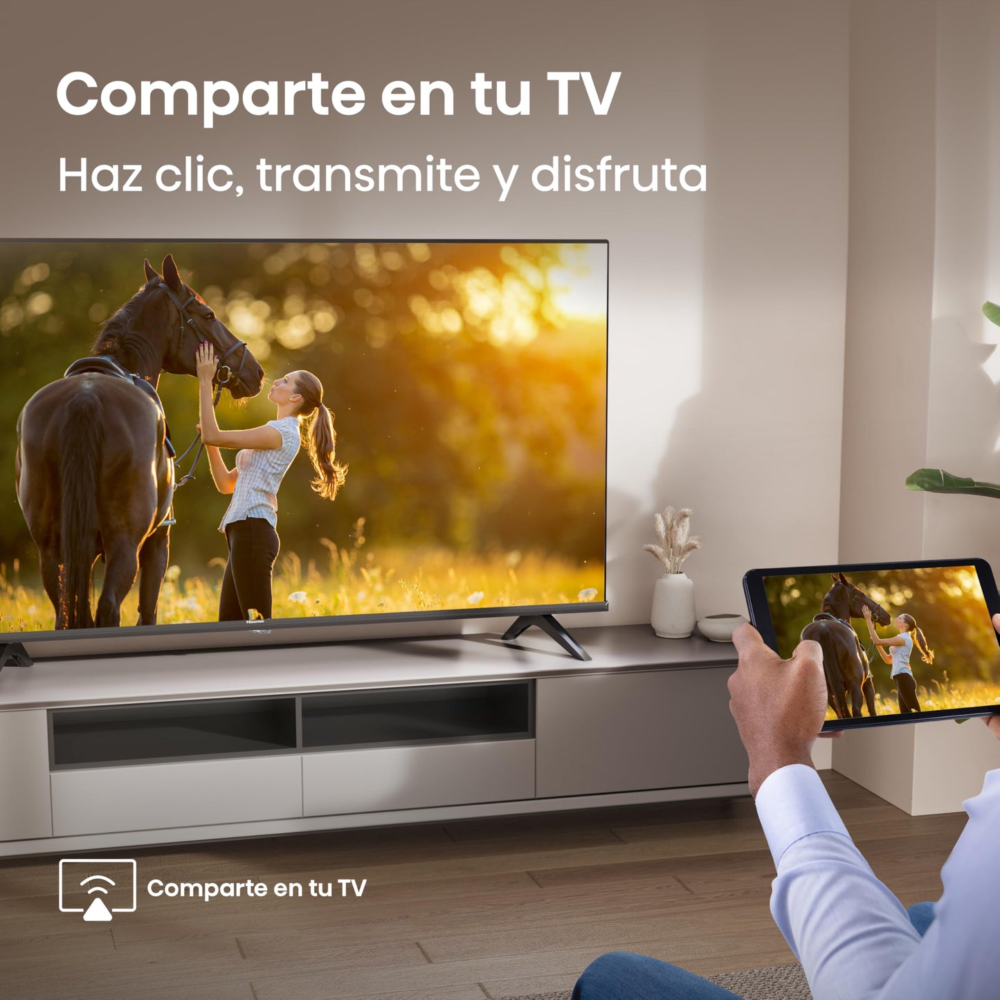 Hisense Television A4N (Modelo 2025) Pantalla 32 Pulgadas, Smart Vidaa TV HD,Modo de Juego,Dolby Audio,Comparte en tu TV,Noise Reduction