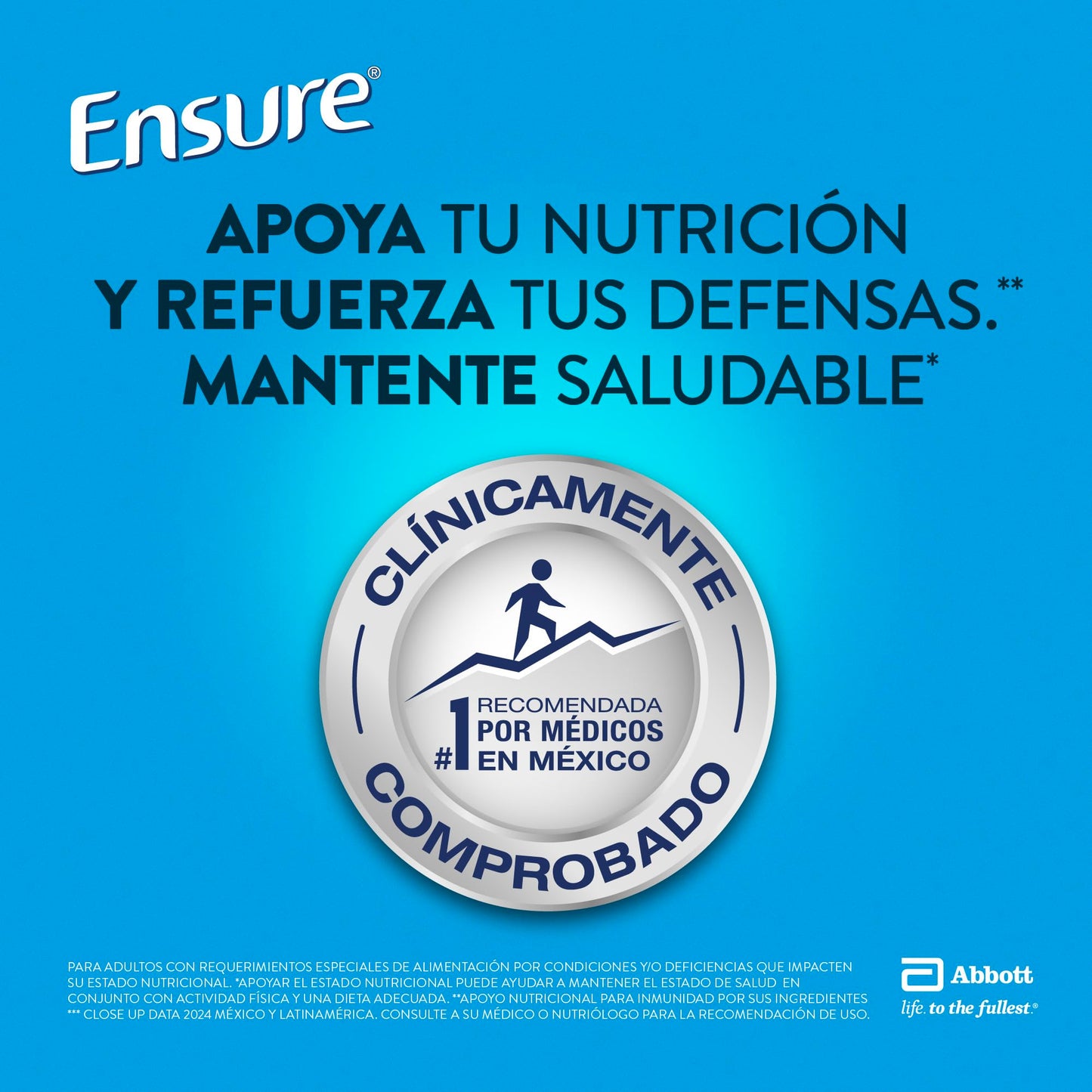 Ensure Clásico - en Polvo Sabor Fresa, 400g, Alimentación Especializada con Vitaminas, Proteínas y Prebióticos, Clínicamente Probado