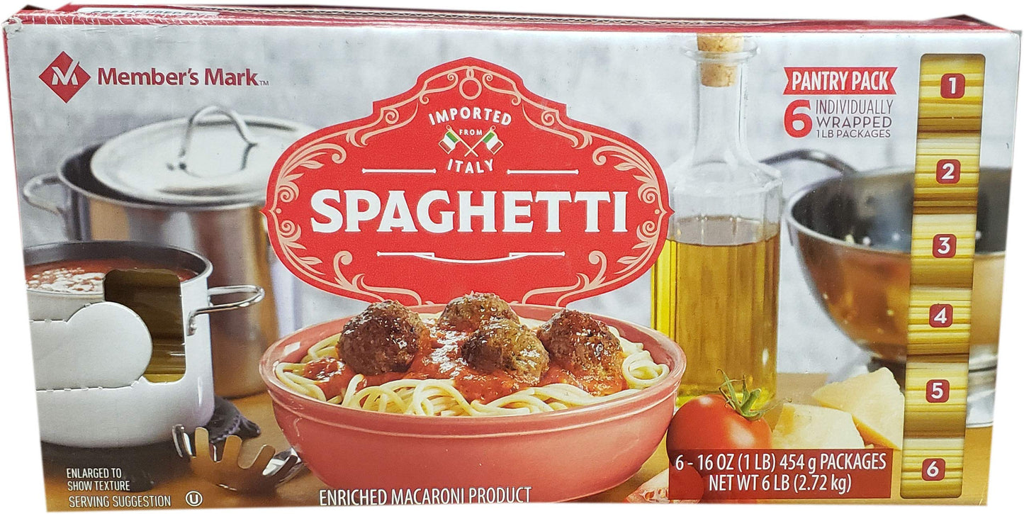 Member's Mark Espaguetis italiana, 96 onzas