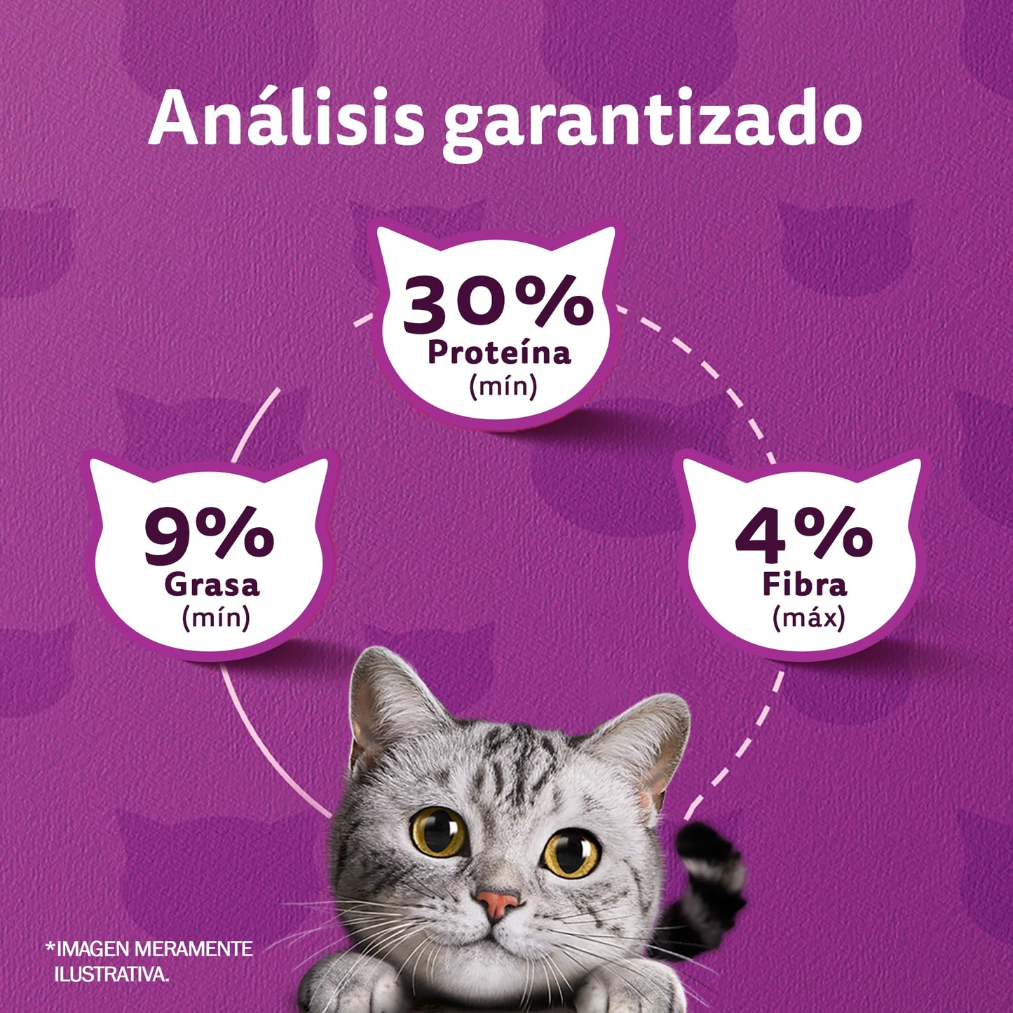 Whiskas Whiskas alimento para Gatos Adultos Sabor Carne Receta Orginal 9Kg Violeta